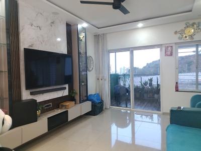 Living Room Image of 1100 Sq.ft 2 BHK Apartment / Flat for rent in Three Jewels, Kondhwa Budruk Pune for Rs. 20000
