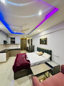 Bedroom Image of 410 Sq.ft 1 RK Apartment / Flat for rent in Karolan Ka Barh Jaipur for Rs. 21000