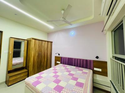 Bedroom Image of 1370 Sq.ft 2.5 BHK Apartment / Flat for rent in Adani The Meadows, Shantigram Ahmedabad for Rs. 40000