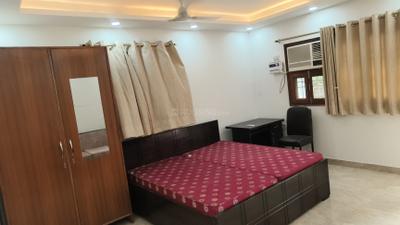 Bedroom Image of 600 Sq.ft 1 RK Builder Floor for rent in Malviya Nagar New Delhi for Rs. 29000