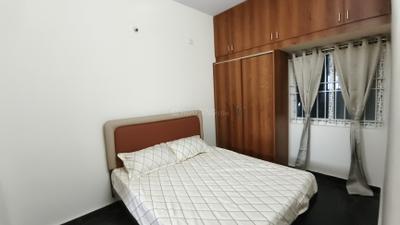 Bedroom Image of 900 Sq.ft 2 BHK Builder Floor for rent in Mahadevapura Bengaluru for Rs. 37000