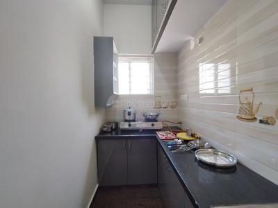 Kitchen Image of 550 Sq.ft 1 BHK Apartment / Flat for rent in Muneshwara Nagar Bengaluru for Rs. 21000