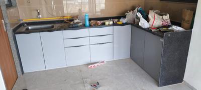 Kitchen Image of 2200 Sq.ft 3 BHK Apartment / Flat for rent in Vinayak Sapphire II, Sargasan Gandhinagar for Rs. 28000