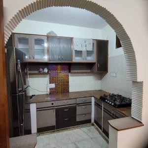 Kitchen Image of 757 Sq.ft 1 BHK Builder Floor for rent in Sector 5 Rohini New Delhi for Rs. 24000