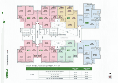 Image of 857 Sq.ft 2 BHK Apartment / Flat for sale in Anshul Unity Towers, Handewadi, Pune for Rs. 4900000