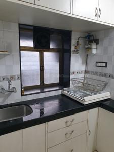 Kitchen Image of 650 Sq.ft 1 BHK Apartment / Flat for rent in Kopar Khairane Navi Mumbai for Rs. 35000