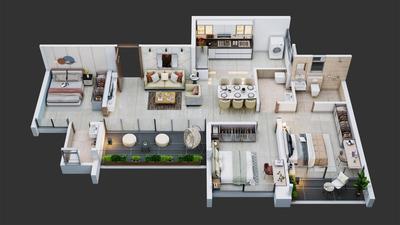Image of 1020 Sq.ft 2 BHK Apartment / Flat for sale in Arun Sanctum, Ravet, Pune for Rs. 6800000