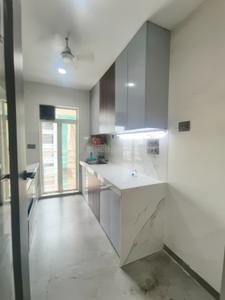 Kitchen Image of 1050 Sq.ft 3 BHK Apartment / Flat for rent in Navkar Paradise, Borivali West Mumbai for Rs. 87000