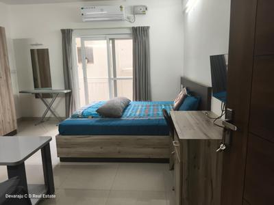 Bedroom Image of 1000 Sq.ft 1 BHK Builder Floor for rent in Koramangala Bengaluru for Rs. 38000