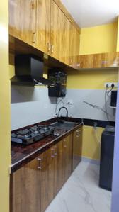 Kitchen Image of 669 Sq.ft 1.5 BHK Apartment / Flat for rent in Hiland Willows, New Town Kolkata for Rs. 25000