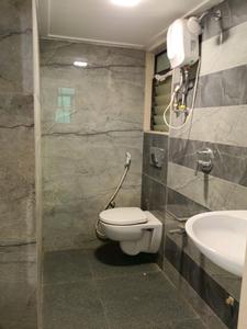 Common Bathroom Image of 670 Sq.ft 1 BHK Apartment / Flat for sale in Sanghvi S3 Ecocity Woods, Mira Road East Mira Bhayandar for Rs. 7000000