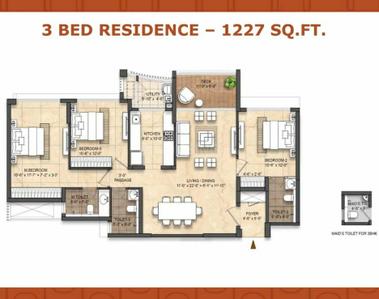 Image of 1227 Sq.ft 3 BHK Apartment / Flat for sale in Lodha Divino, Matunga East, Mumbai for Rs. 57200000