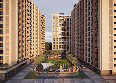 Image of 1700 Sq.ft 3 BHK Apartment / Flat for sale in SP Nirvana, Ghuma, Ahmedabad for Rs. 6500000
