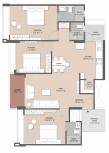 Image of 1550 Sq.ft 3 BHK Apartment / Flat for sale in Atishay Shivalay 4, Adalaj, Gandhinagar for Rs. 12100000