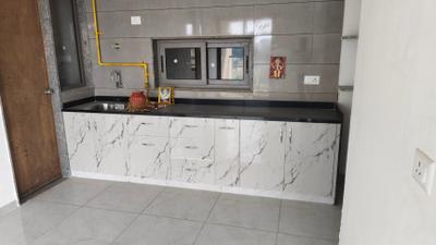 Kitchen Image of 1800 Sq.ft 3 BHK Apartment / Flat for rent in Ayunam Greens, Kudasan Gandhinagar for Rs. 25000