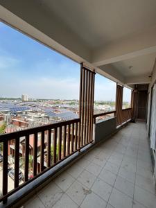 Balcony Image of 1950 Sq.ft 3 BHK Apartment / Flat for rent in Darshanam Club Life, Undera Vadodara for Rs. 30000