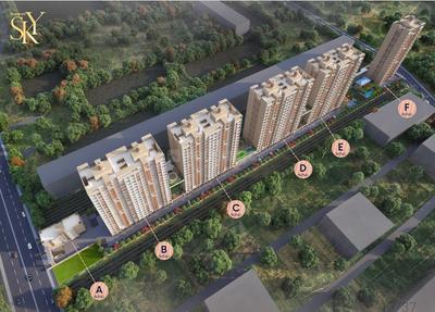 Image of 1258 Sq.ft 3 BHK Apartment / Flat for sale in Kiwale, Pune for Rs. 8800000
