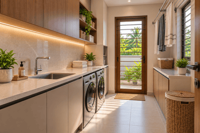 Kitchen Image of 2000 Sq.ft 3 BHK Independent House for sale in Naikkanal Thrissur for Rs. 11800000
