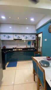 Kitchen Image of 1800 Sq.ft 3 BHK Apartment / Flat for rent in Shivshakti Royal Glory, Vaishno Devi Circle Ahmedabad for Rs. 40000