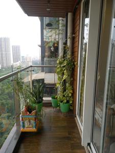 Balcony Image of 1368 Sq.ft 3 BHK Apartment / Flat for sale in Wadhwa Courtyard, Thane West Thane for Rs. 41000000