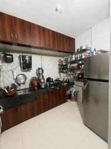 Kitchen Image of 600 Sq.ft 1 BHK Apartment / Flat for rent in Sai Sayaji Nagar, Warje Pune for Rs. 17000