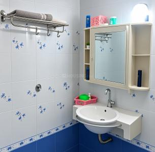 Bathroom Image of 200 Sq.ft 1 RK Independent House for rent in Hansol Ahmedabad for Rs. 4500