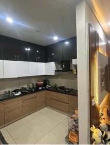 Kitchen Image of 1902 Sq.ft 3 BHK Apartment / Flat for rent in Green Lotus Saksham, Nabha Zirakpur for Rs. 55000