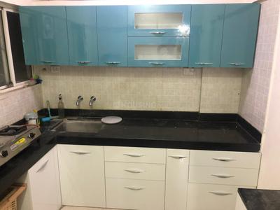 Kitchen Image of 500 Sq.ft 1 BHK Apartment / Flat for rent in Sancheti Belcastel, Mundhwa Pune for Rs. 25000