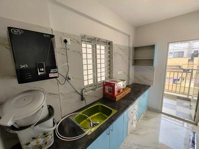 Kitchen Image of 650 Sq.ft 1 BHK Apartment / Flat for rent in Kadubeesanahalli Bengaluru for Rs. 33000