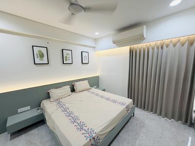 Bedroom Image of 2250 Sq.ft 3 BHK Apartment / Flat for rent in Shubh Saral Skyline, Kudasan Gandhinagar for Rs. 55000