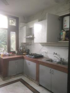 Kitchen Image of 500 Sq.ft 1 BHK Builder Floor for rent in Greater Kailash II New Delhi for Rs. 31500