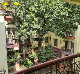Balcony Image of 1401 Sq.ft 3 BHK Apartment / Flat for sale in Fortune City, Madhyamgram Kolkata for Rs. 6200000