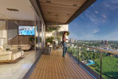 Balcony Image of 2300 Sq.ft 3 BHK Apartment / Flat for sale in Satyam Seasons, Sanpada Navi Mumbai for Rs. 43600000
