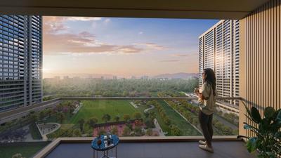 Balcony Image of 1050 Sq.ft 2 BHK Apartment / Flat for sale in Kumar Magnacity, Manjari Budruk Pune for Rs. 6500000