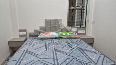 Bedroom Image of 500 Sq.ft 1 BHK Builder Floor for rent in Mahalakshmi Nagar Indore for Rs. 24000