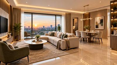 Hall Image of 381 Sq.ft 1 BHK Apartment / Flat for sale in Malad West Mumbai for Rs. 8200000