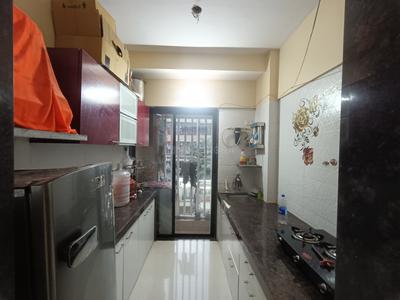 Kitchen Image of 650 Sq.ft 1 BHK Apartment / Flat for rent in Veena Dynasty Ph II, Nalasopara East Nala Sopara for Rs. 17000