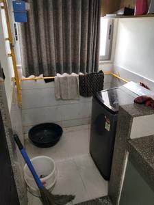 Kitchen Image of 700 Sq.ft 1 BHK Apartment / Flat for rent in Aakash Residency Phase 1, Shela Ahmedabad for Rs. 26000