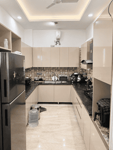 Kitchen Image of 2000 Sq.ft 3 BHK Builder Floor for sale in Malviya Nagar New Delhi for Rs. 44500000