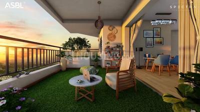 Balcony Image of 1980 Sq.ft 3 BHK Apartment / Flat for sale in Spectra, Financial District Hyderabad for Rs. 22200000
