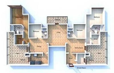 Image of 1090 Sq.ft 2 BHK Apartment / Flat for sale in Dynamix Parkwoods, Thane West, Thane for Rs. 11600000