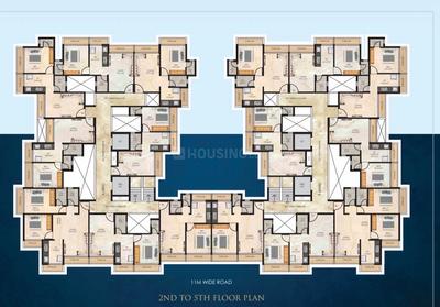 Floor Plan Image of 700 Sq.ft 1 BHK Apartment / Flat for sale in Pushpak Nagar Navi Mumbai for Rs. 3900000