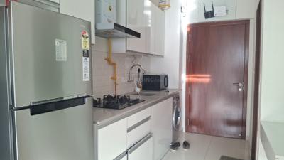 Kitchen Image of 482 Sq.ft 1 RK Apartment / Flat for rent in L And T Raintree Boulevard, Sahakara Nagar Bengaluru for Rs. 42500