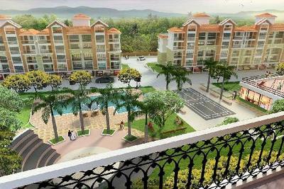 Balcony Image of 1216 Sq.ft 2 BHK Apartment / Flat for rent in Porvorim Goa for Rs. 60000