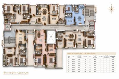 Image of 1495 Sq.ft 3 BHK Apartment / Flat for sale in JMC Broadway, Salt Lake City, Kolkata for Rs. 13000000