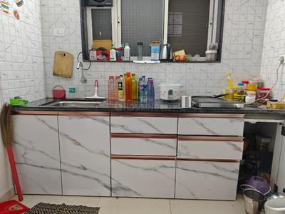 Kitchen Image of 650 Sq.ft 1 BHK Apartment / Flat for rent in Warje Pune for Rs. 17000