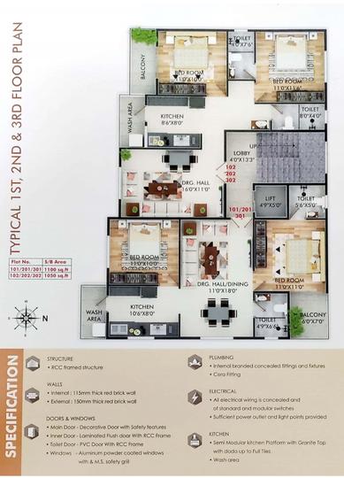 Vaishnavi paradise Floor Plan 1
