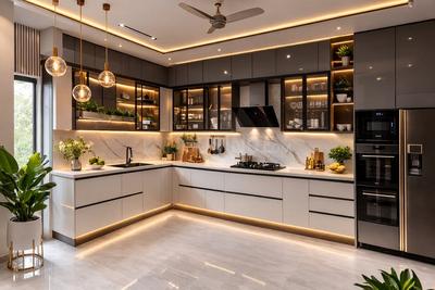 Kitchen Image of 724 Sq.ft 1 BHK Apartment / Flat for sale in Embassy Indiabulls Park 1, Panvel Navi Mumbai for Rs. 8300000