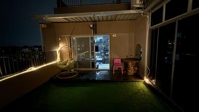 Balcony Image of 1200 Sq.ft 1.5 BHK Penthouse for rent in Savvy Studioz, Gota Ahmedabad for Rs. 27000