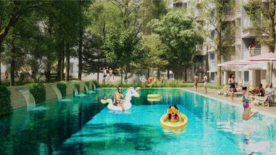 Image of 1100 Sq.ft 3 BHK Apartment / Flat for sale in Dosti 604, Thane West, Thane for Rs. 19800000